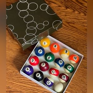 Mini Pool Balls Set 1.5” Billiards